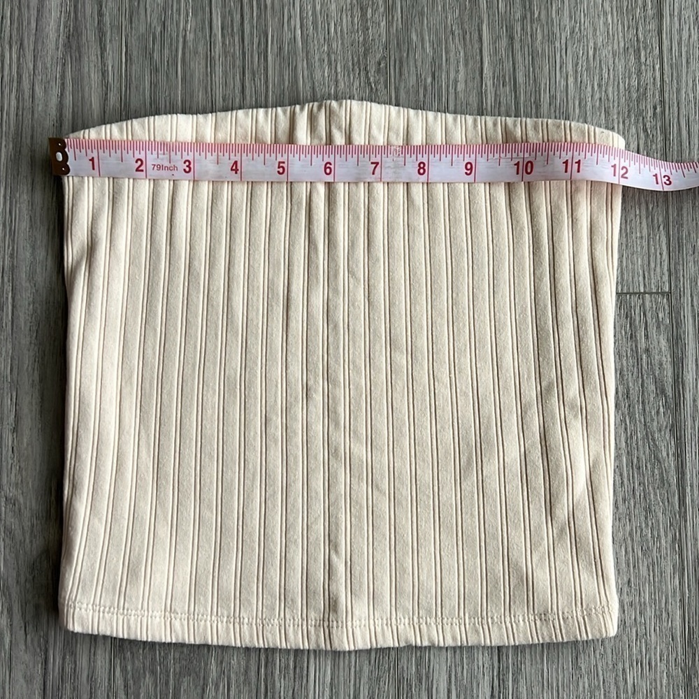 American Eagle Cream Corset Style Tube Top Size S - Picture 6 of 8
